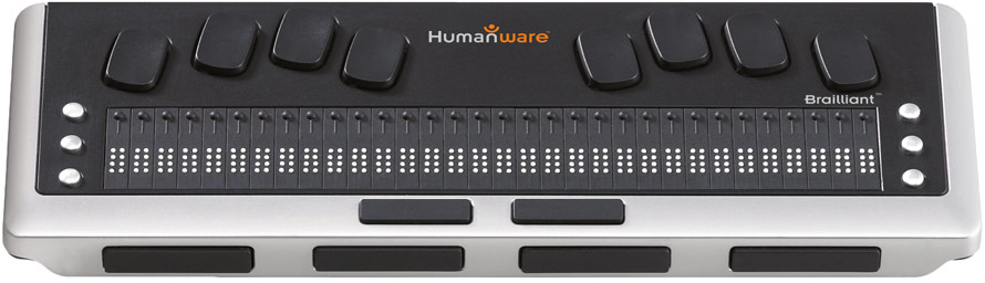 refreshable braille display made by Humanware